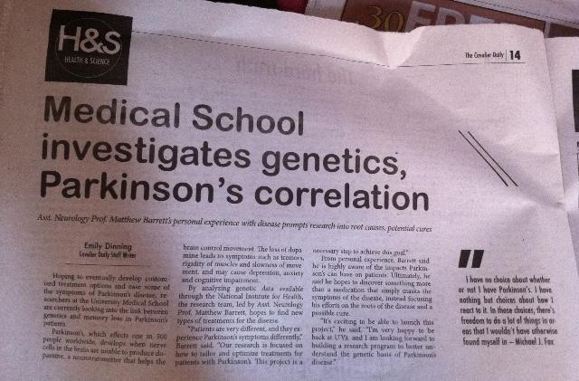 Emily Dinning’s first published Cavalier Daily newspaper clipping.